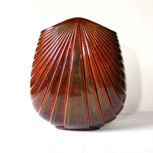 ROSENTHAL Studio Line Design Max Fussl Fan Vase 1970s 100 Years Signed Ceramics